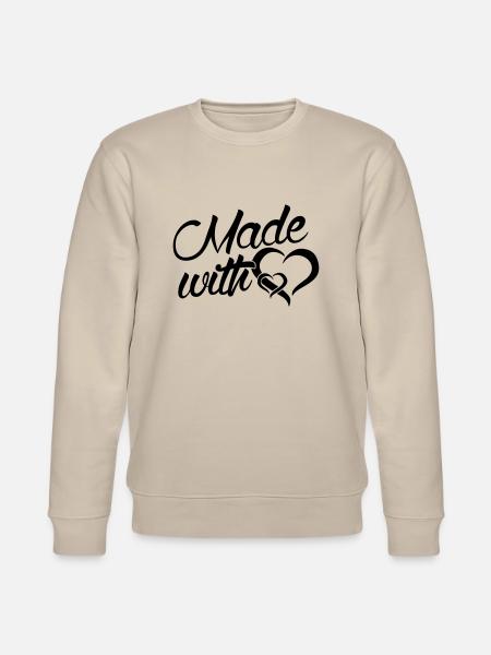 Faite avec coeur - bébé - - Sweat bio CHANGER Stanley/Stella Unisexe - beige