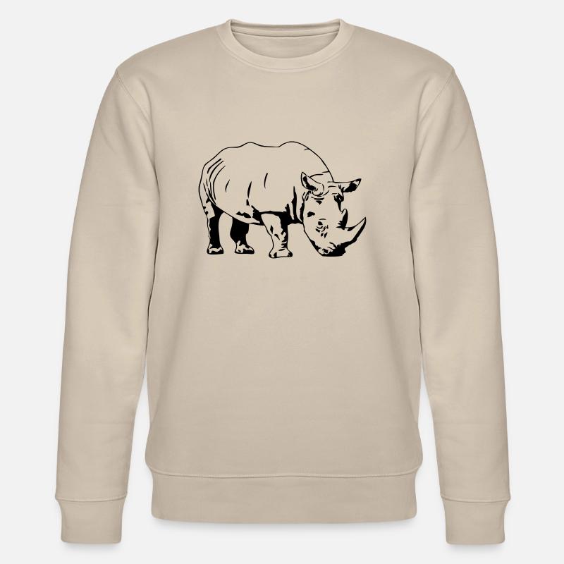 Nashorn - Rhino - Stanley/Stella Unisex Bio-Sweatshirt CHANGER  - Beige