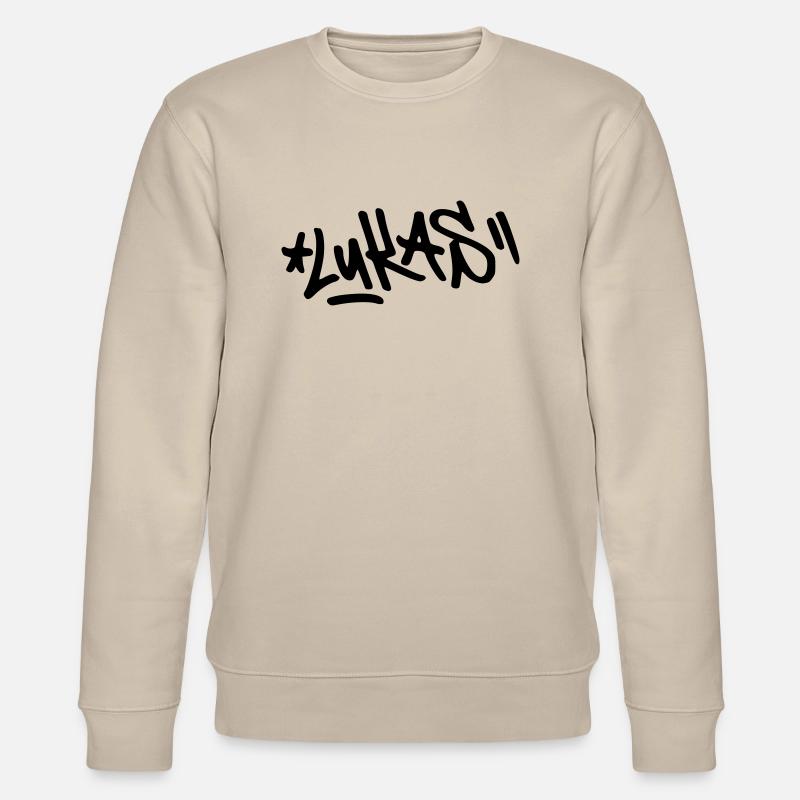 Graffiti Lukas - Stanley/Stella Unisex Bio-Sweatshirt CHANGER  - Beige