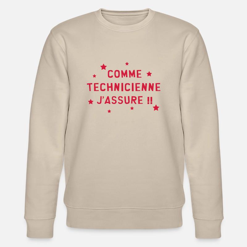 Technicien / Technicienne / Technologie / Pro - Sweat bio CHANGER Stanley/Stella Unisexe - beige