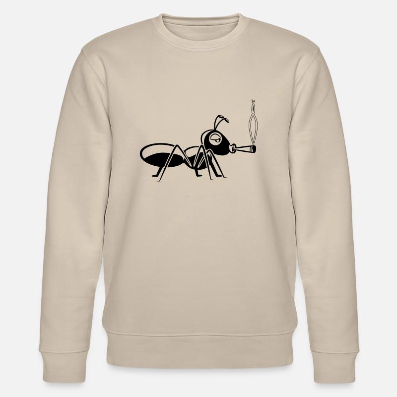 kiffen joint ameise - Stanley/Stella Unisex Bio-Sweatshirt CHANGER - Beige