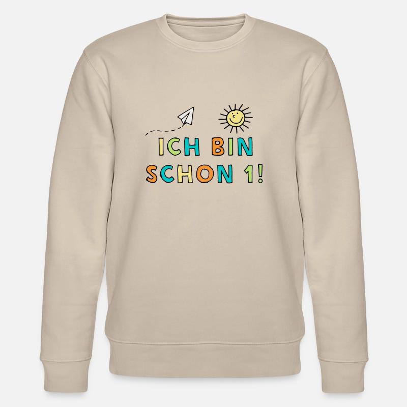 Ich bin schon eins - Stanley/Stella Unisex Bio-Sweatshirt CHANGER  - Beige