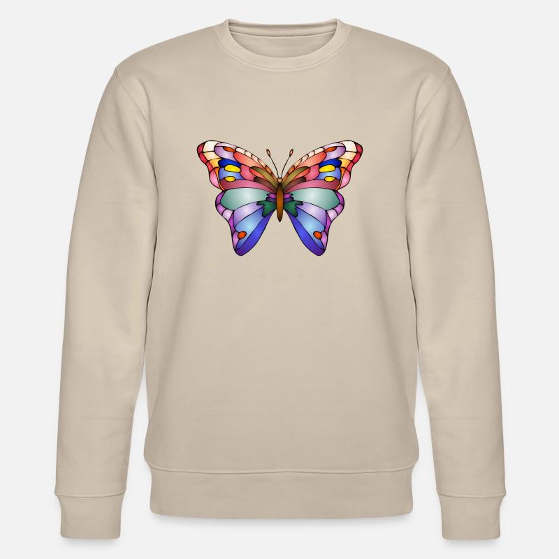 Schmetterling - Stanley/Stella Unisex Bio-Sweatshirt CHANGER - Beige
