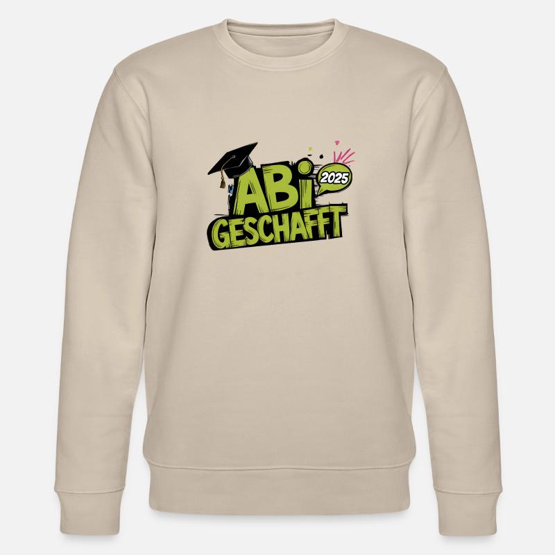 Abi geschafft - Stanley/Stella Unisex Bio-Sweatshirt CHANGER  - Beige