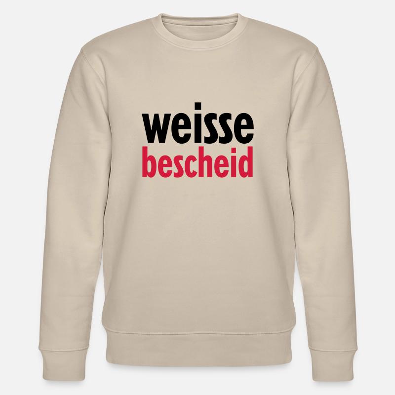 weissebescheid - Stanley/Stella Unisex Bio-Sweatshirt CHANGER  - Beige