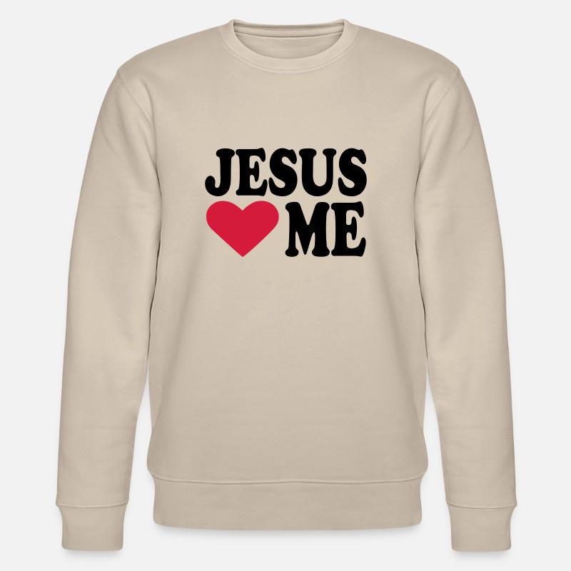 Jesus - Stanley/Stella Unisex Bio-Sweatshirt CHANGER  - Beige