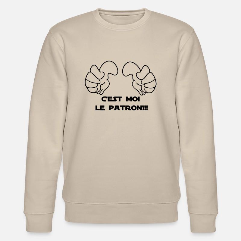 C'EST MOI LE PATRON - Sweat bio CHANGER Stanley/Stella Unisexe - beige