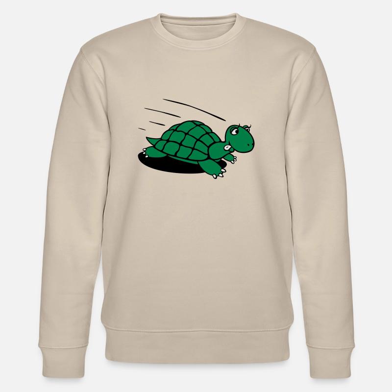 Schildkröte lauf! - Stanley/Stella Unisex Bio-Sweatshirt CHANGER  - Beige