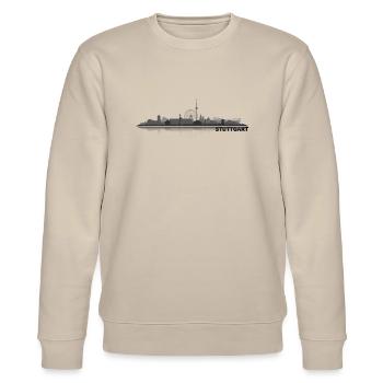 stuttgart_dunkel - Stanley/Stella CHANGER Unisex Organic Sweatshirt - beige - Front - Nik (191cm) & Marisol (170cm)