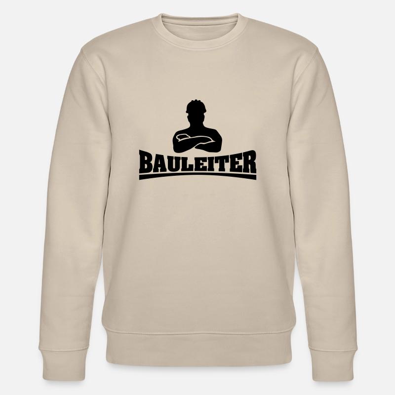 bauleiter3_mit_chef - Stanley/Stella Unisex Bio-Sweatshirt CHANGER  - Beige