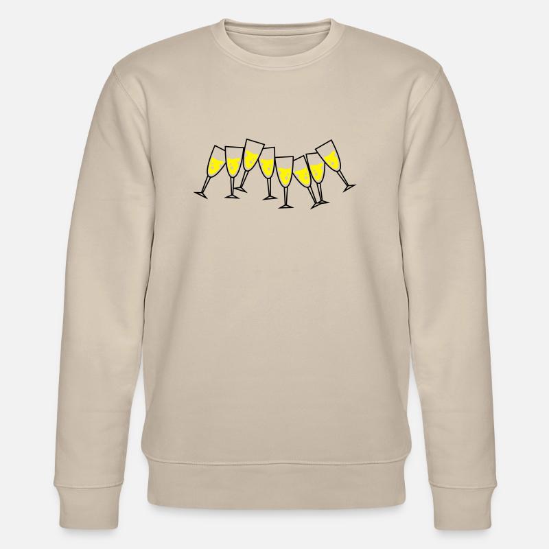 sekt glaeser design - Stanley/Stella Unisex Bio-Sweatshirt CHANGER  - Beige
