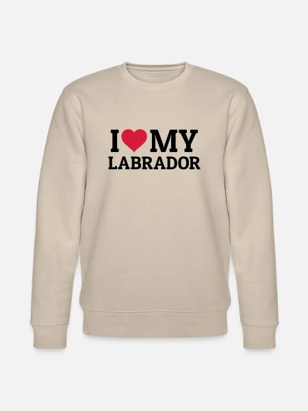 I love my Labrador - Stanley/Stella CHANGER Unisex Organic Sweatshirt - beige