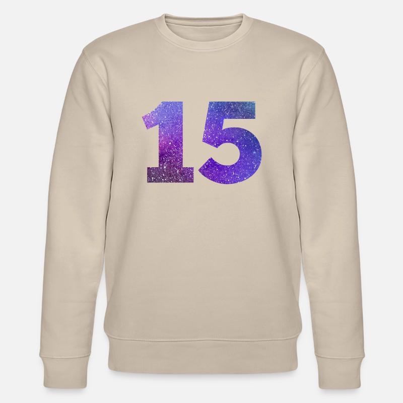 Galaxie Nummer 15 - Stanley/Stella Unisex Bio-Sweatshirt CHANGER  - Beige