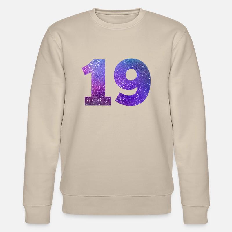 Galaxie Nummer 19 - Stanley/Stella Unisex Bio-Sweatshirt CHANGER  - Beige