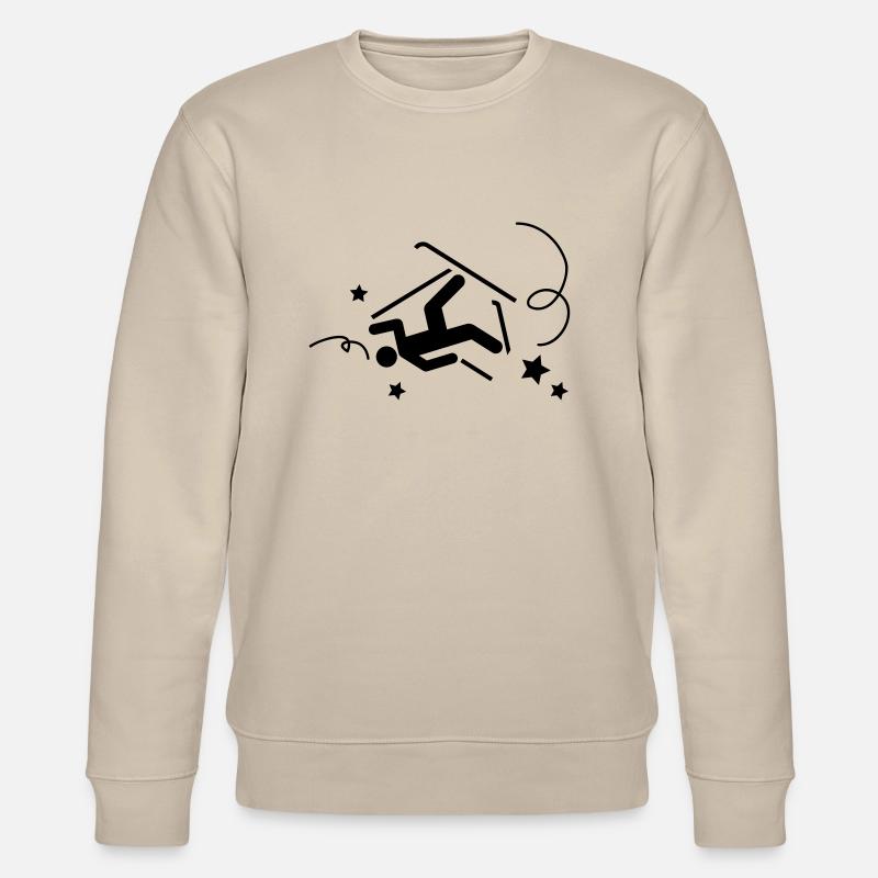 Ski Accident - Stanley/Stella Unisex Bio-Sweatshirt CHANGER  - Beige