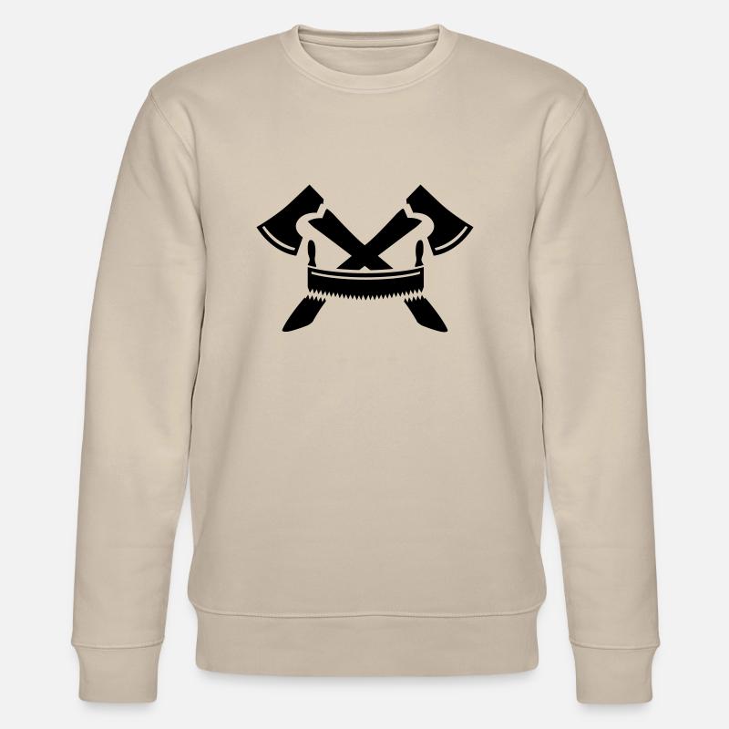 Holzfäller - Stanley/Stella Unisex Bio-Sweatshirt CHANGER  - Beige