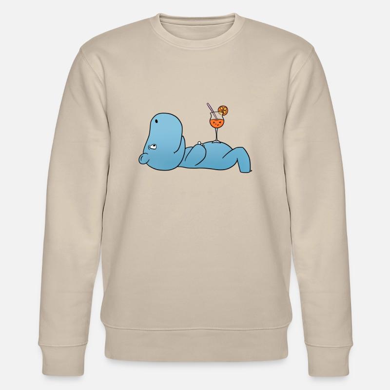 Nilpferd Cocktail - Stanley/Stella Unisex Bio-Sweatshirt CHANGER  - Beige