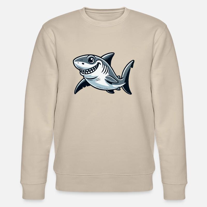 Bande dessinée requin - Sweat bio CHANGER Stanley/Stella Unisexe - beige