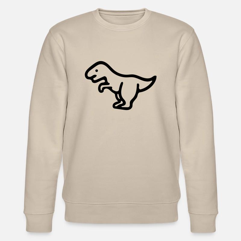 dinosaur - Stanley/Stella CHANGER Unisex Organic Sweatshirt - beige
