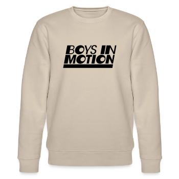 boys in motion - Stanley/Stella Unisex Bio-Sweatshirt CHANGER  - Beige - Vorne - Nik (191cm) & Marisol (170cm)