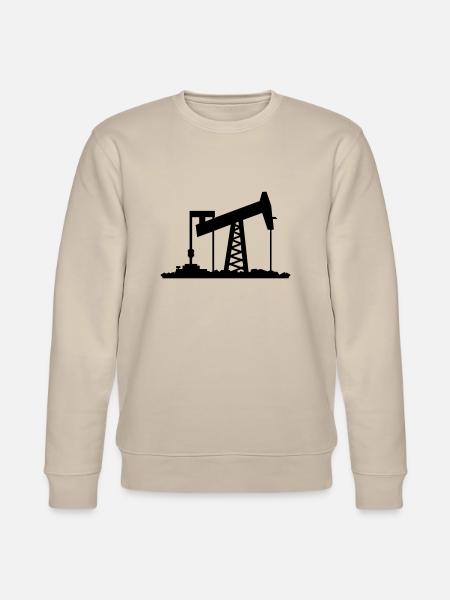 Ölförderung / oil rig (1c) - Stanley/Stella CHANGER Unisex Organic Sweatshirt - beige