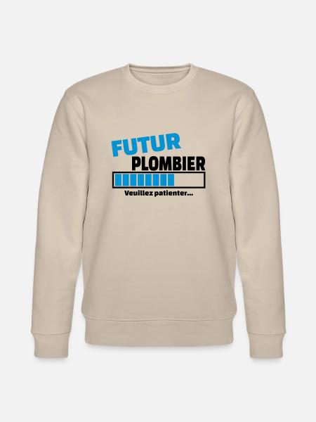 futur plombier - Sweat bio CHANGER Stanley/Stella Unisexe - beige