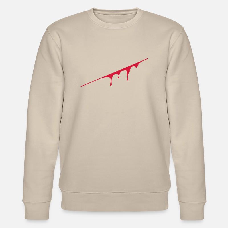 blood splatter - Stanley/Stella Unisex Bio-Sweatshirt CHANGER  - Beige