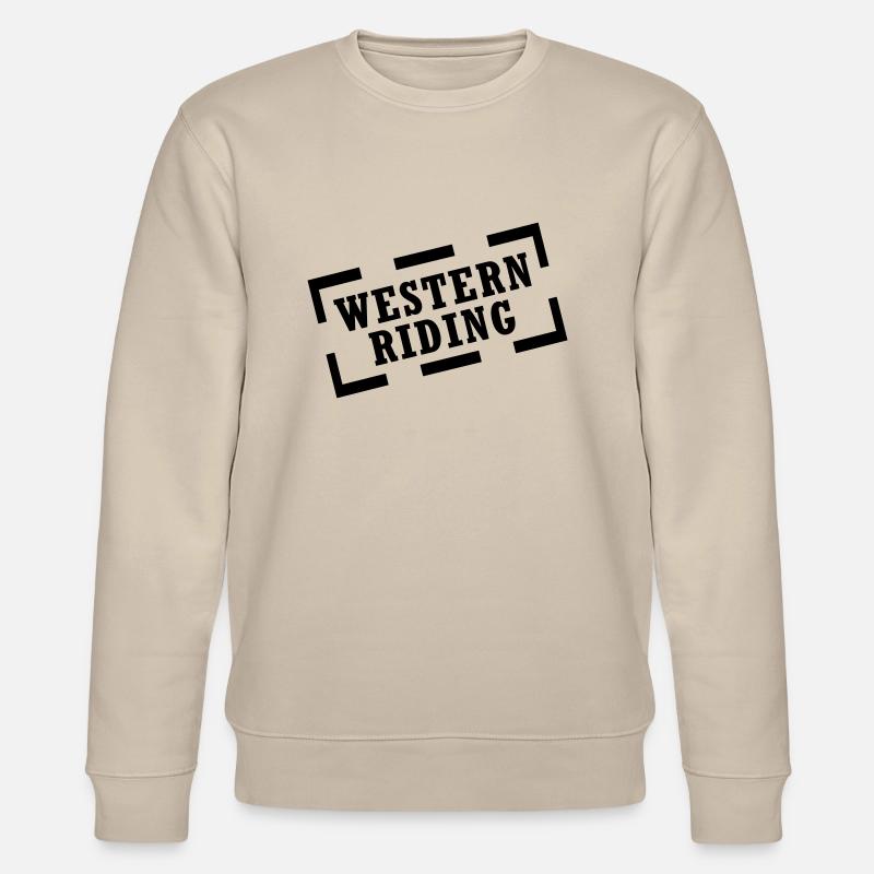 western riding - Stanley/Stella Unisex Bio-Sweatshirt CHANGER  - Beige