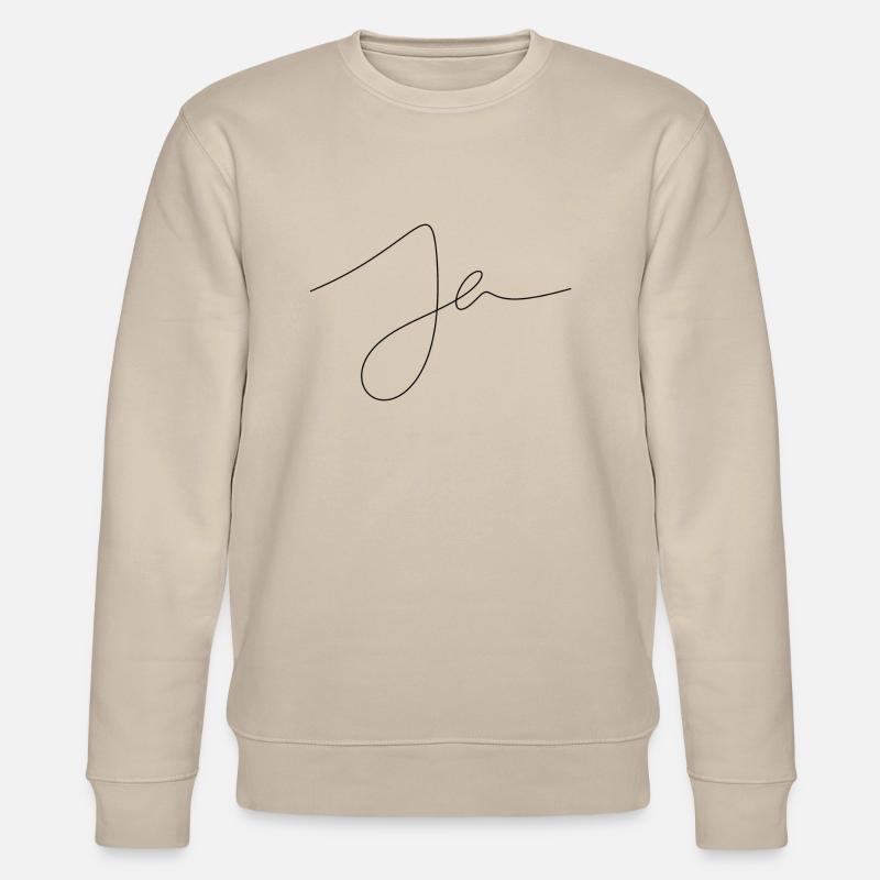 Ja Handwriting - Stanley/Stella Unisex Bio-Sweatshirt CHANGER  - Beige