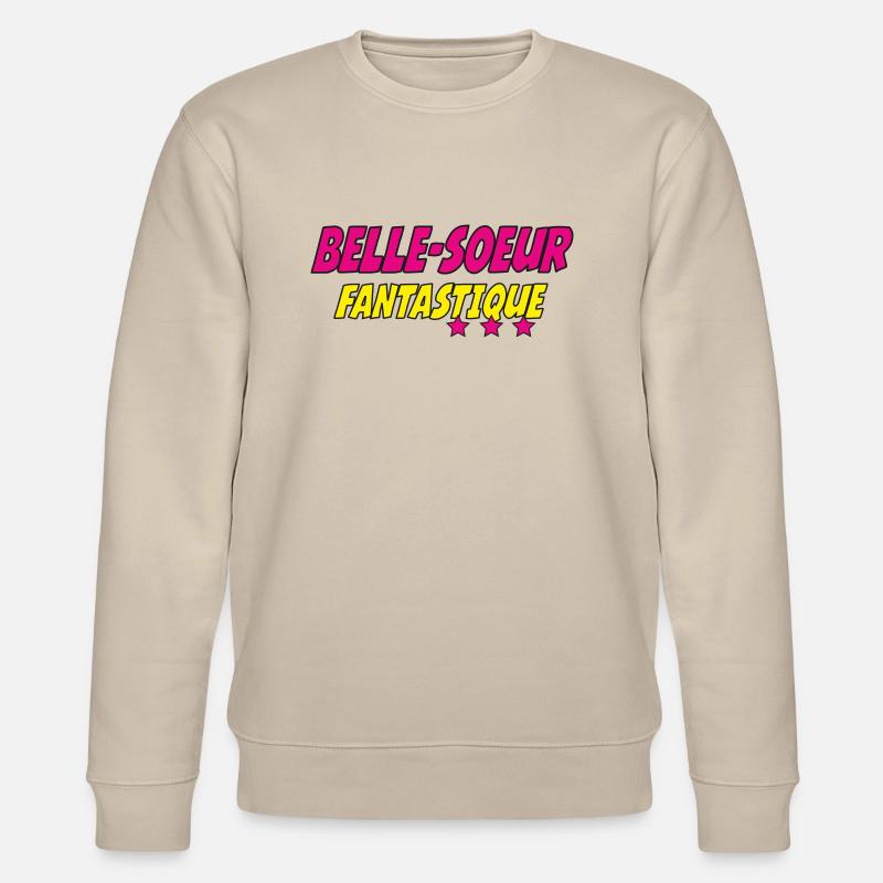 Schöne Schwester FANTASTISCH - Stanley/Stella Unisex Bio-Sweatshirt CHANGER  - Beige