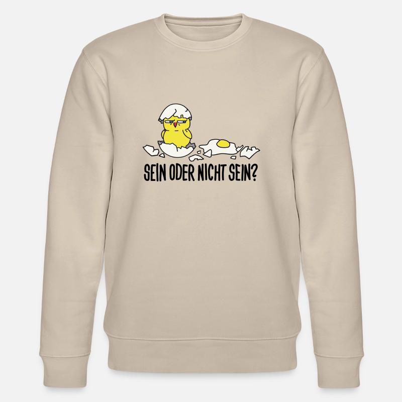sein oder nicht sein - Stanley/Stella Unisex Bio-Sweatshirt CHANGER  - Beige