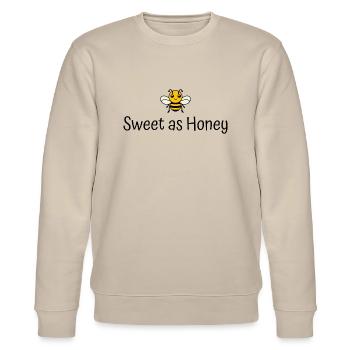 Sweet as Honey - Stanley/Stella Unisex Bio-Sweatshirt CHANGER  - Beige - Vorne - Nik (191cm) & Marisol (170cm)
