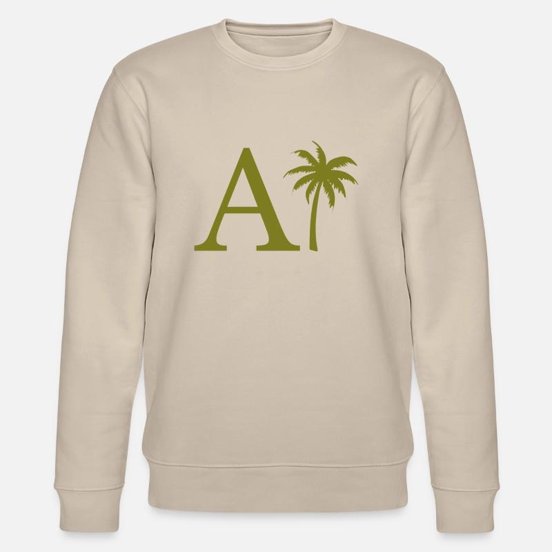 Lettre a vert Palm - Sweat bio CHANGER Stanley/Stella Unisexe - beige