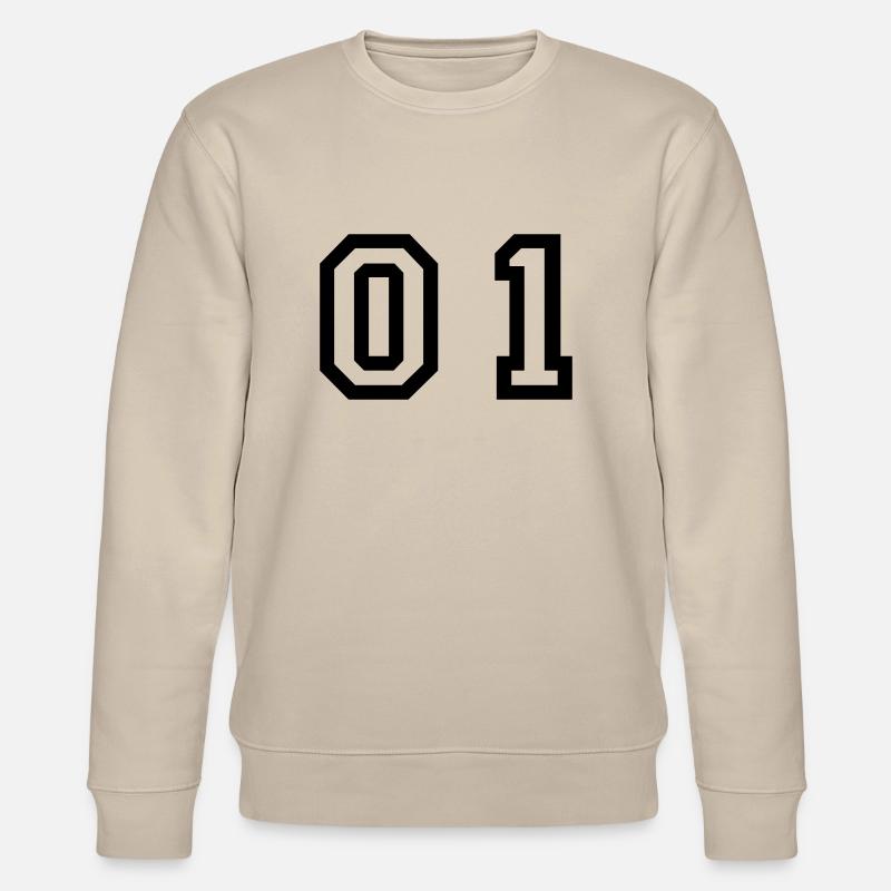 number - 01 - zero one - Stanley/Stella CHANGER Unisex Organic Sweatshirt - beige