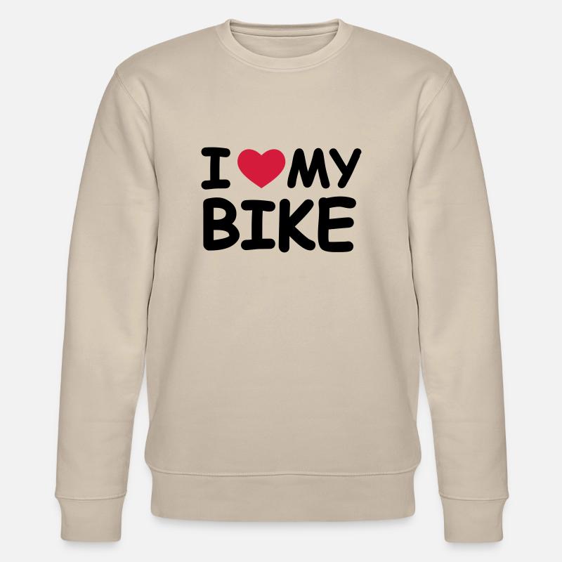 I Love My Bike - Stanley/Stella Unisex Bio-Sweatshirt CHANGER - Beige
