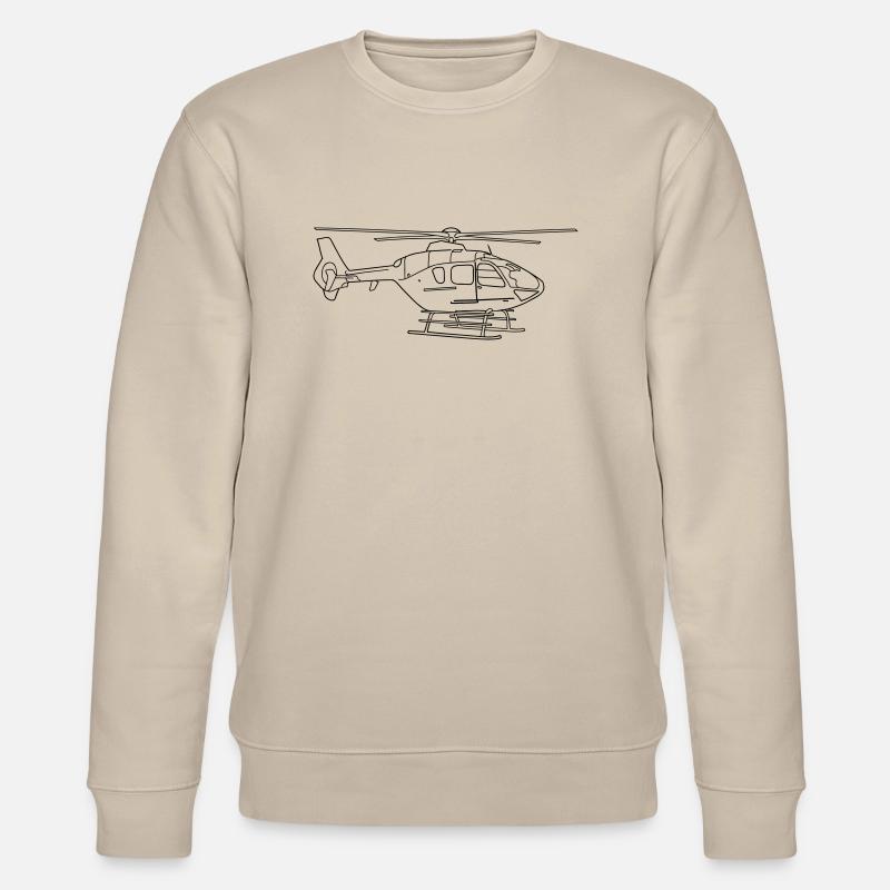 Hubschrauber - Stanley/Stella Unisex Bio-Sweatshirt CHANGER  - Beige