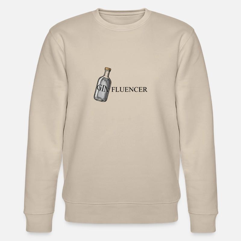 GINfluencer ( Gin Tonic) Poster - Stanley/Stella Unisex Bio-Sweatshirt CHANGER  - Beige