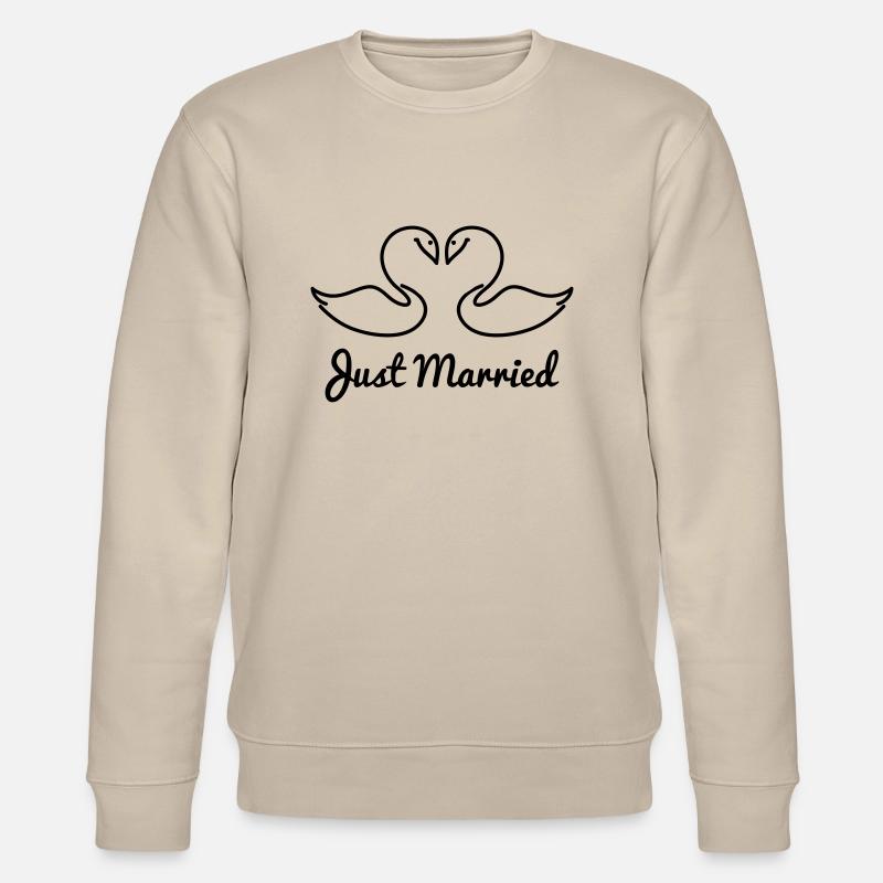 Just Married - Stanley/Stella Unisex Bio-Sweatshirt CHANGER  - Beige