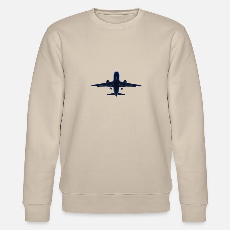 Flugzeug - Stanley/Stella Unisex Bio-Sweatshirt CHANGER  - Beige