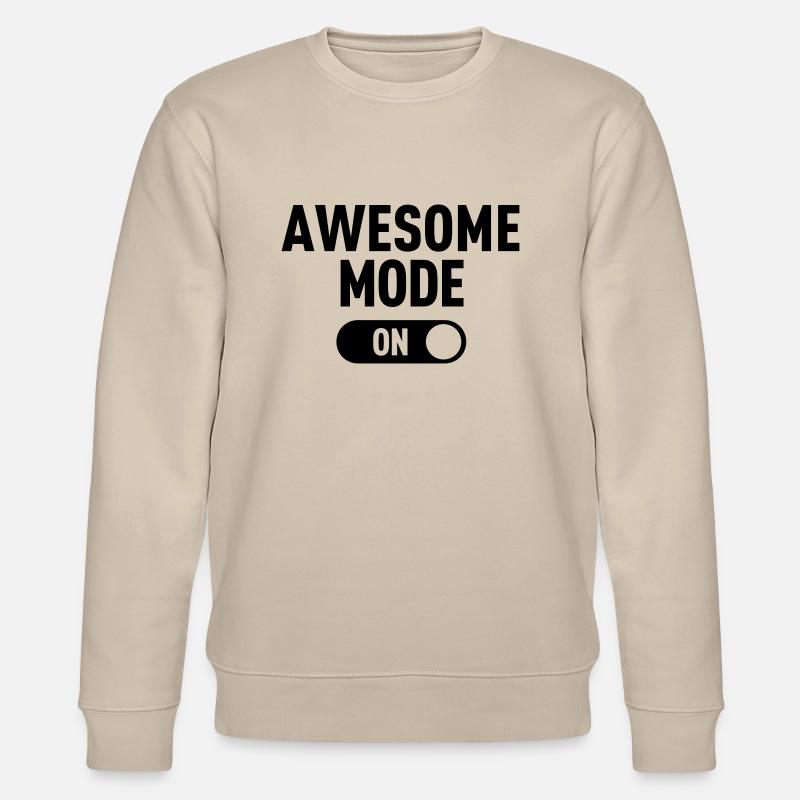 Awesome Mode - Stanley/Stella Unisex Bio-Sweatshirt CHANGER  - Beige
