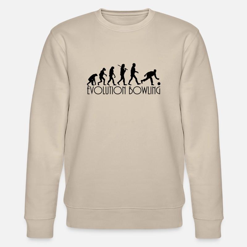 evolution Bowling - Stanley/Stella Unisex Bio-Sweatshirt CHANGER  - Beige