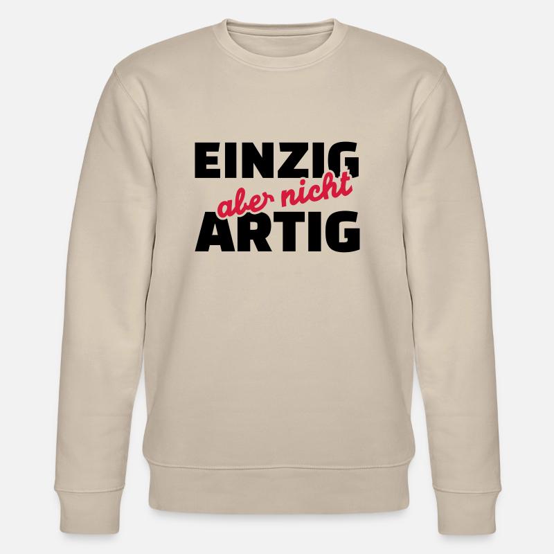Einzig aber nicht artig - Stanley/Stella Unisex Bio-Sweatshirt CHANGER  - Beige