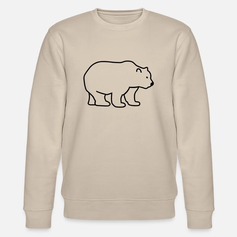 Bär - Stanley/Stella Unisex Bio-Sweatshirt CHANGER  - Beige