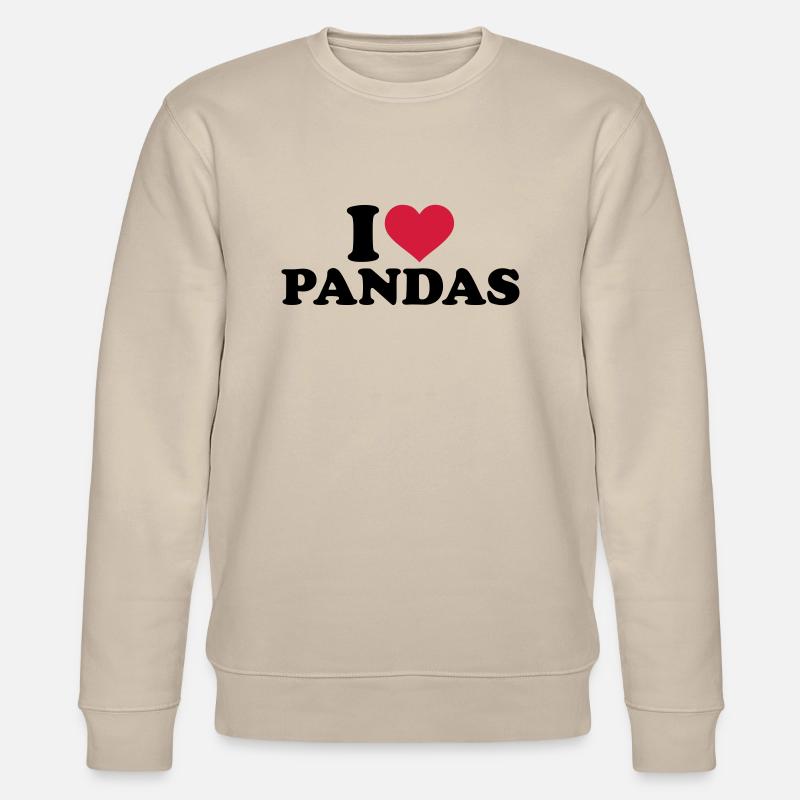 I love Pandas - Sweat bio CHANGER Stanley/Stella Unisexe - beige