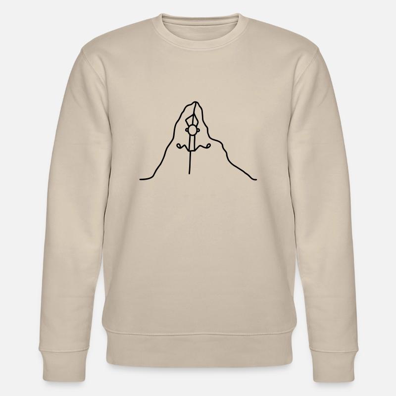 Am Seil hoch klettern - Stanley/Stella Unisex Bio-Sweatshirt CHANGER  - Beige