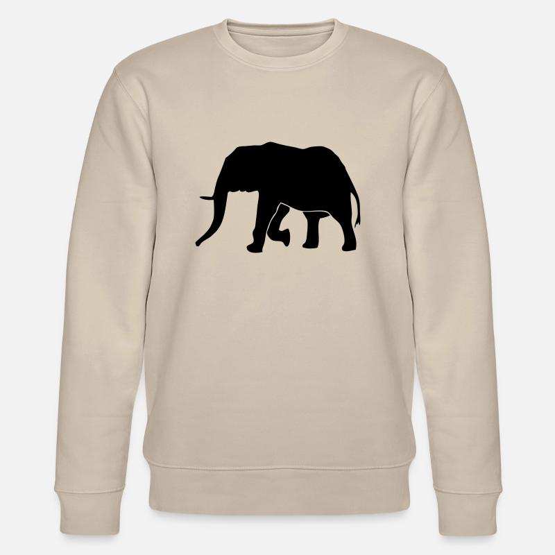 Elefant - Elephant - Stanley/Stella Unisex Bio-Sweatshirt CHANGER  - Beige