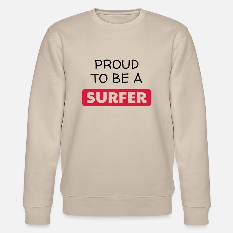 Surfen / Surfer / Surf / Surfing / Strand - Stanley/Stella Unisex Bio-Sweatshirt CHANGER - Beige