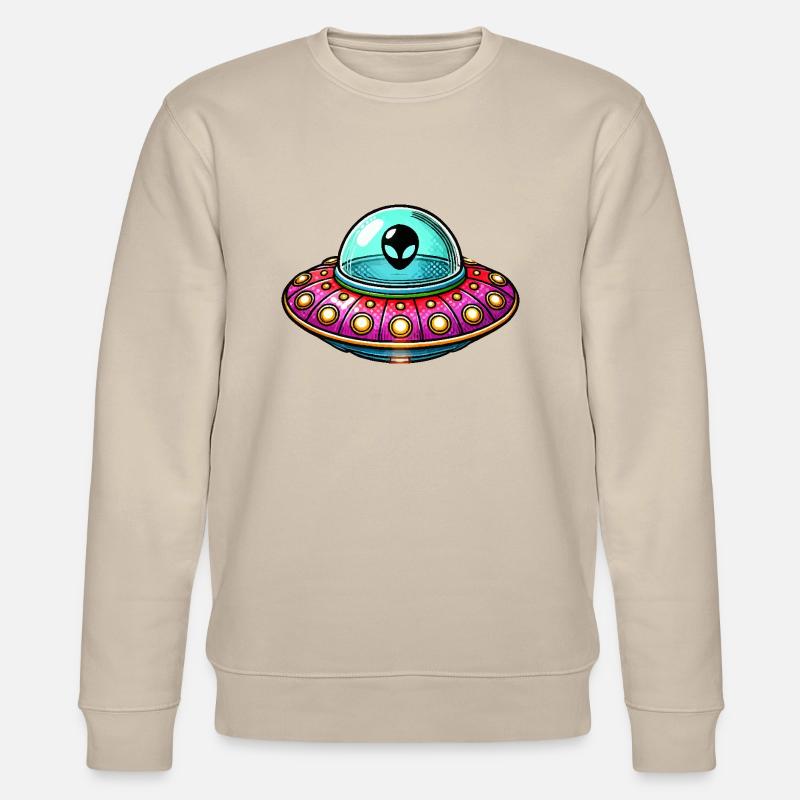 Bande dessinée OVNI - Sweat bio CHANGER Stanley/Stella Unisexe - beige