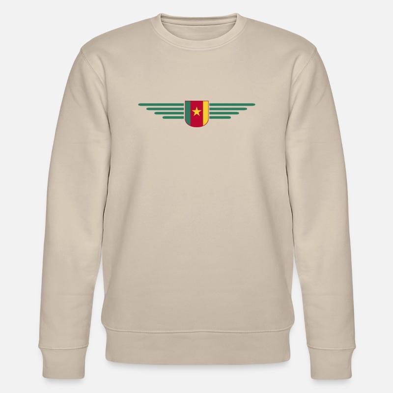 Cameroon Design – Pride and Diversity - Stanley/Stella CHANGER Unisex Organic Sweatshirt - beige