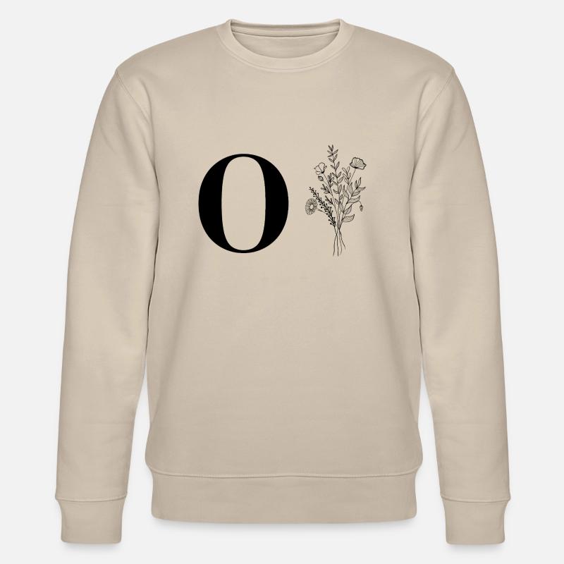 Minimalistische Blumen - Stanley/Stella Unisex Bio-Sweatshirt CHANGER  - Beige